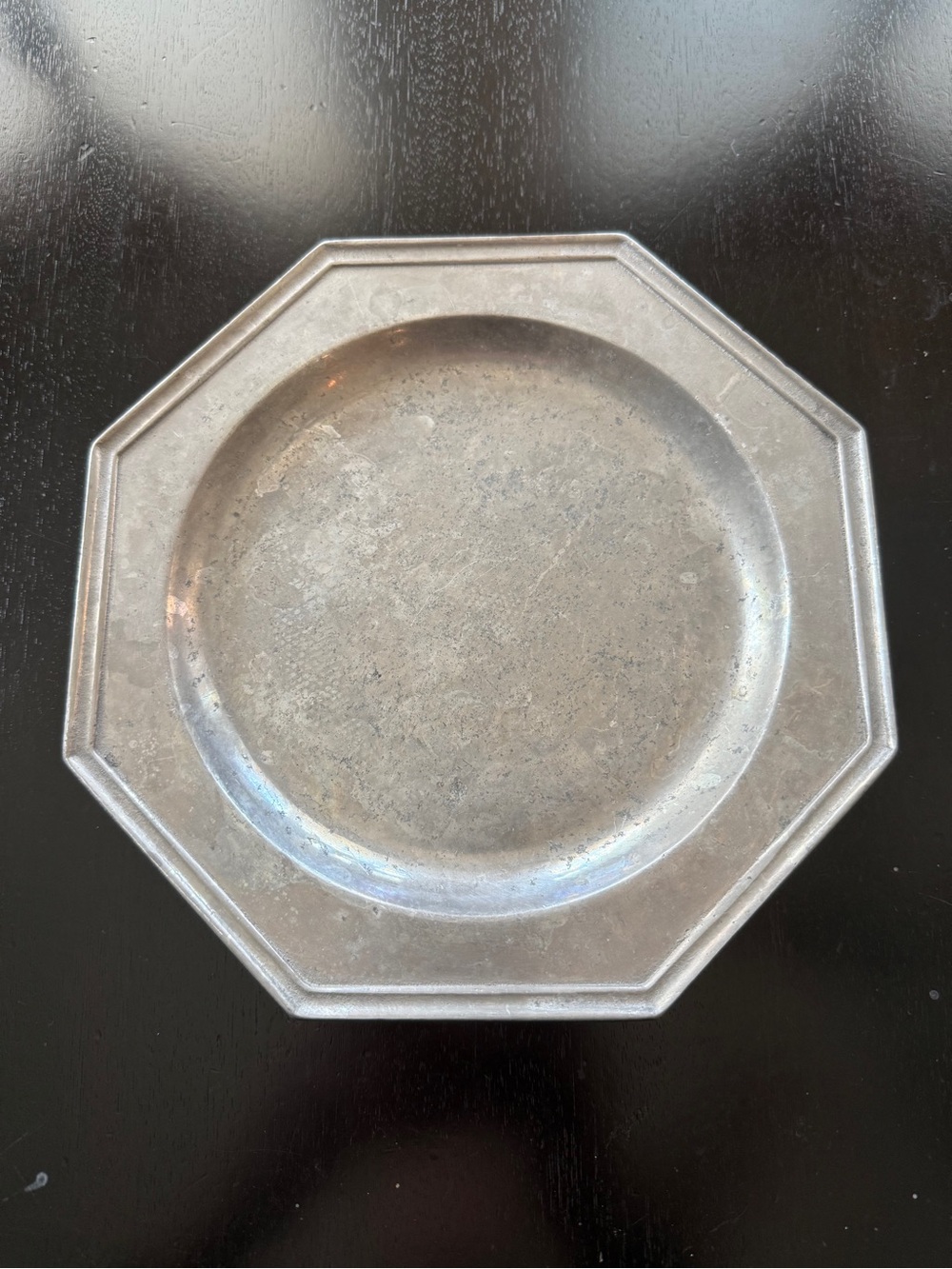 Vintage Wilton Armetale Octagonal Plate Pewter-Like Metal Columbiana PA USA